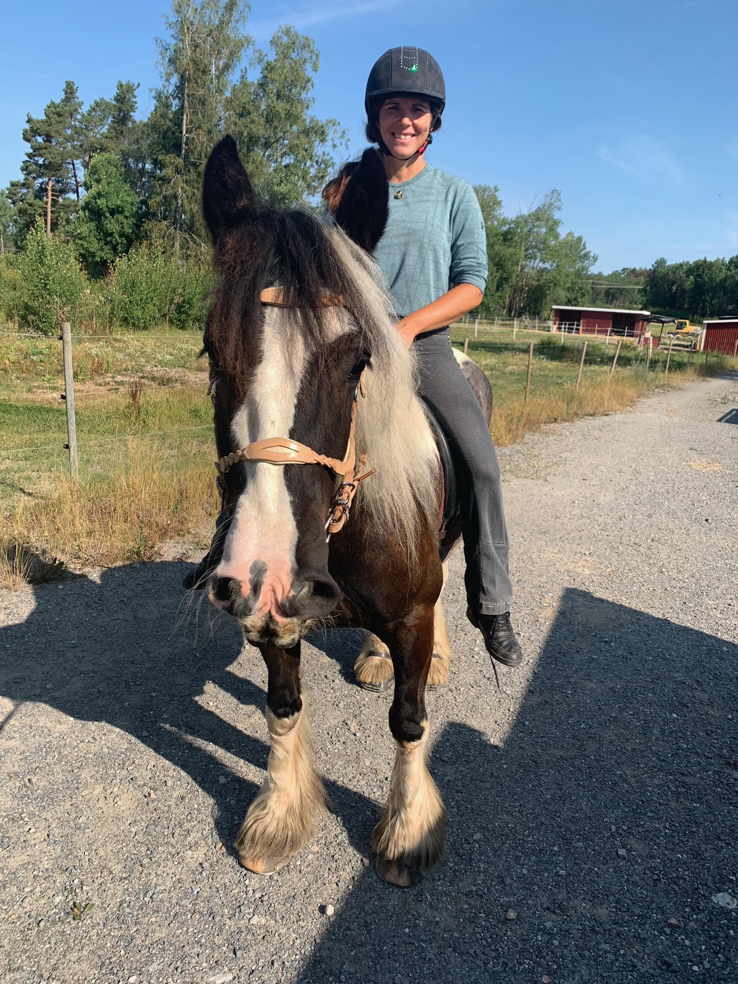 Maria tillsammans med irish coben Nelson